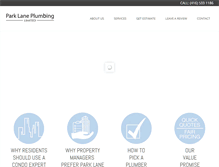 Tablet Screenshot of parklaneplumbing.ca